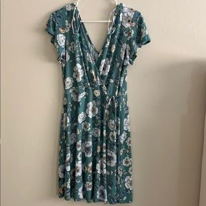Kaileigh Kaela Faux Wrap Knit Dress